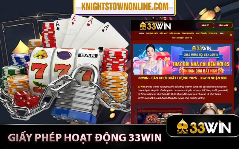 Giấy phép hoạt động 33Win
